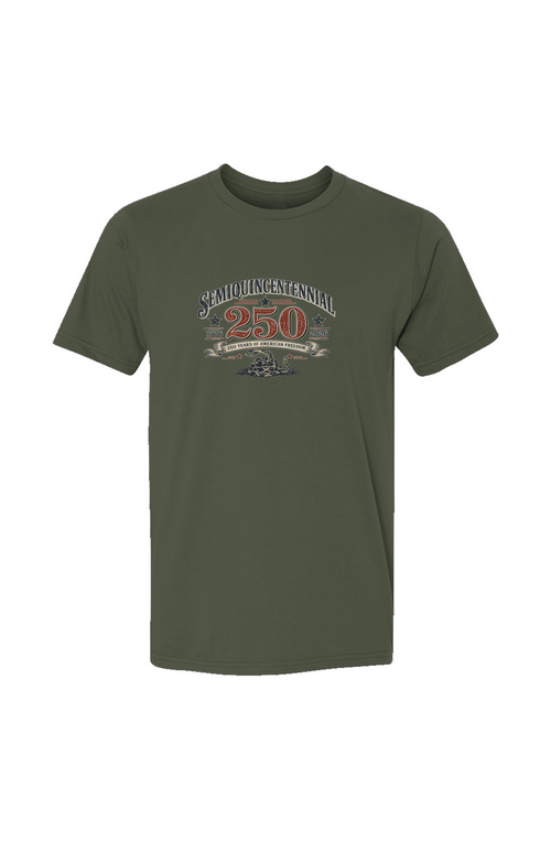 250th Gadsden USA-Made 100% cotton Ringspun T-Shirt