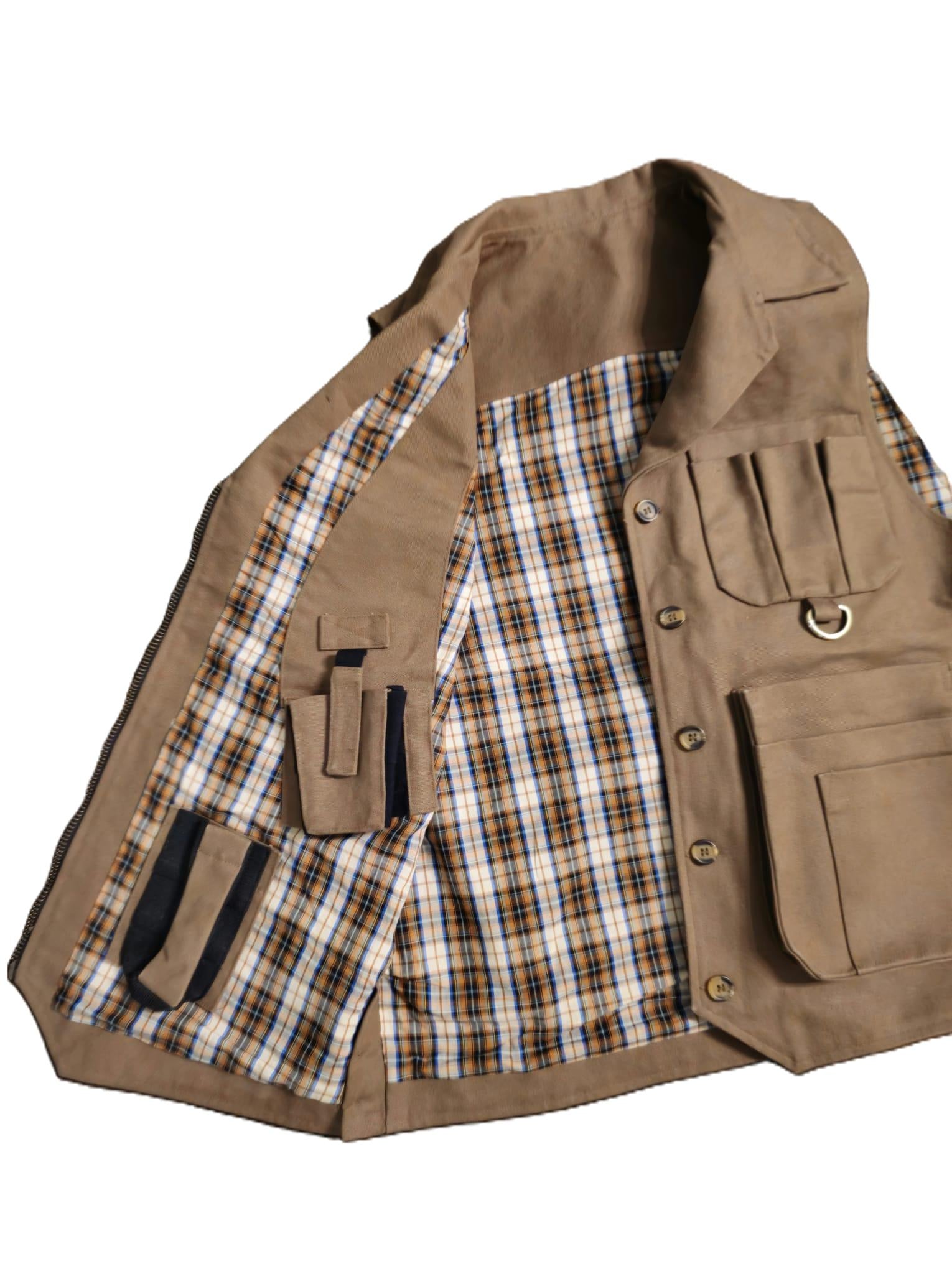 The Tobacco "Iron Tradesman" Tool Vest with Concealed Carry